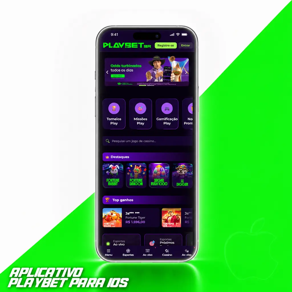 Ícone do aplicativo Playbet na tela inicial de um iPhone, instalado via Safari no iOS